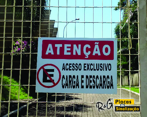 PLACA CARGA E DESCARGA