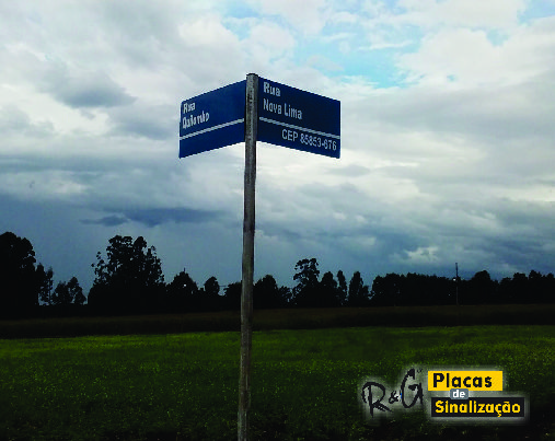 PLACA DENOMINAÇÃO DE RUA