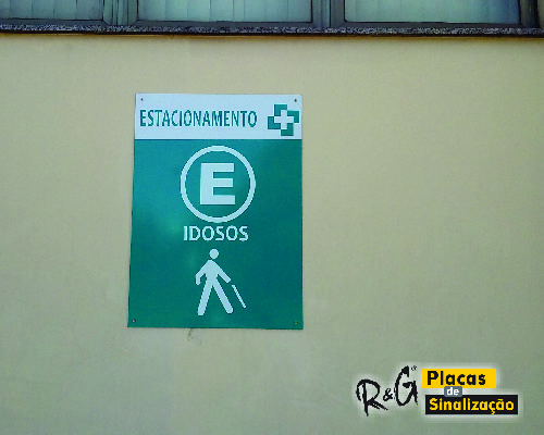 PLACA EXCLUSIVO IDOSO