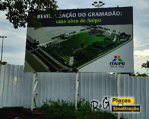 placa obra 5x3 m