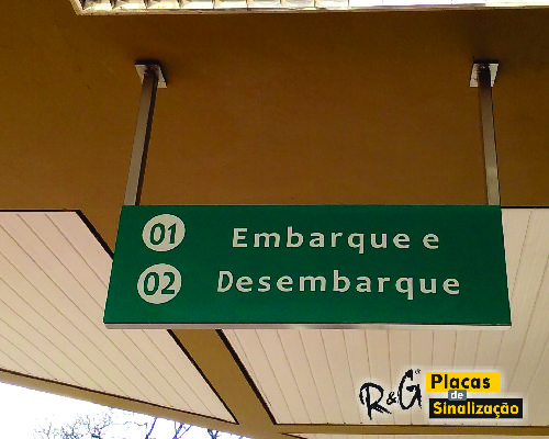 placa suspensa personalizada